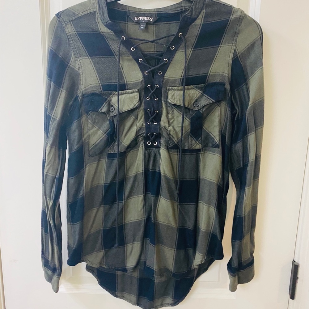 Plaid Long sleeve top